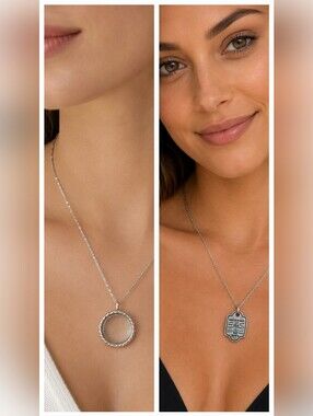 2 Effy Silver  Pendant Necklaces